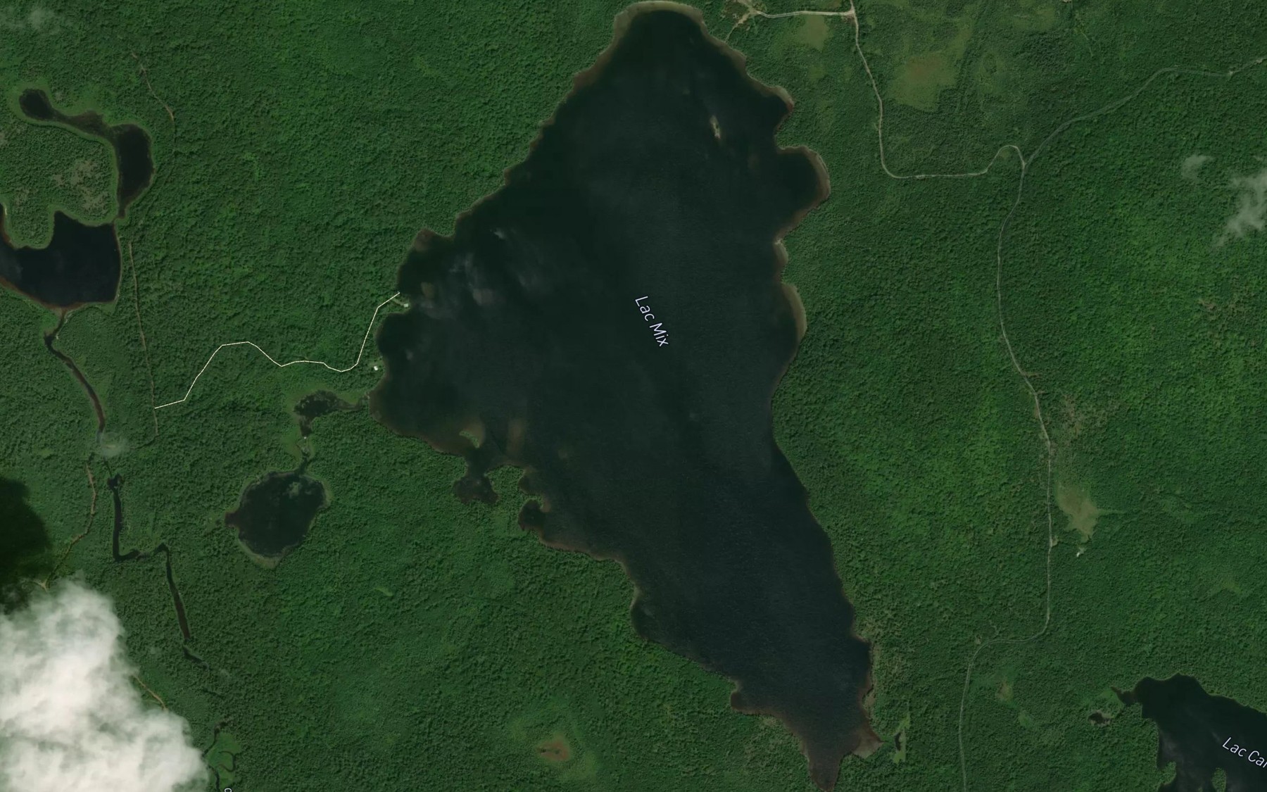 Satellite map of the Lac Mix