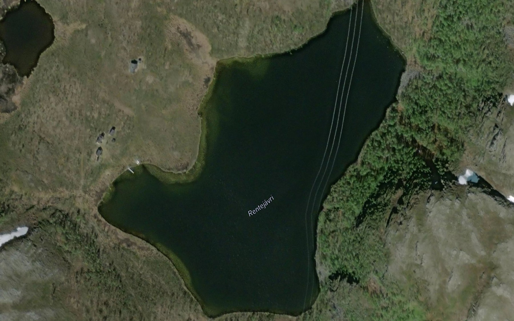 Satellite map of the Rentejavri