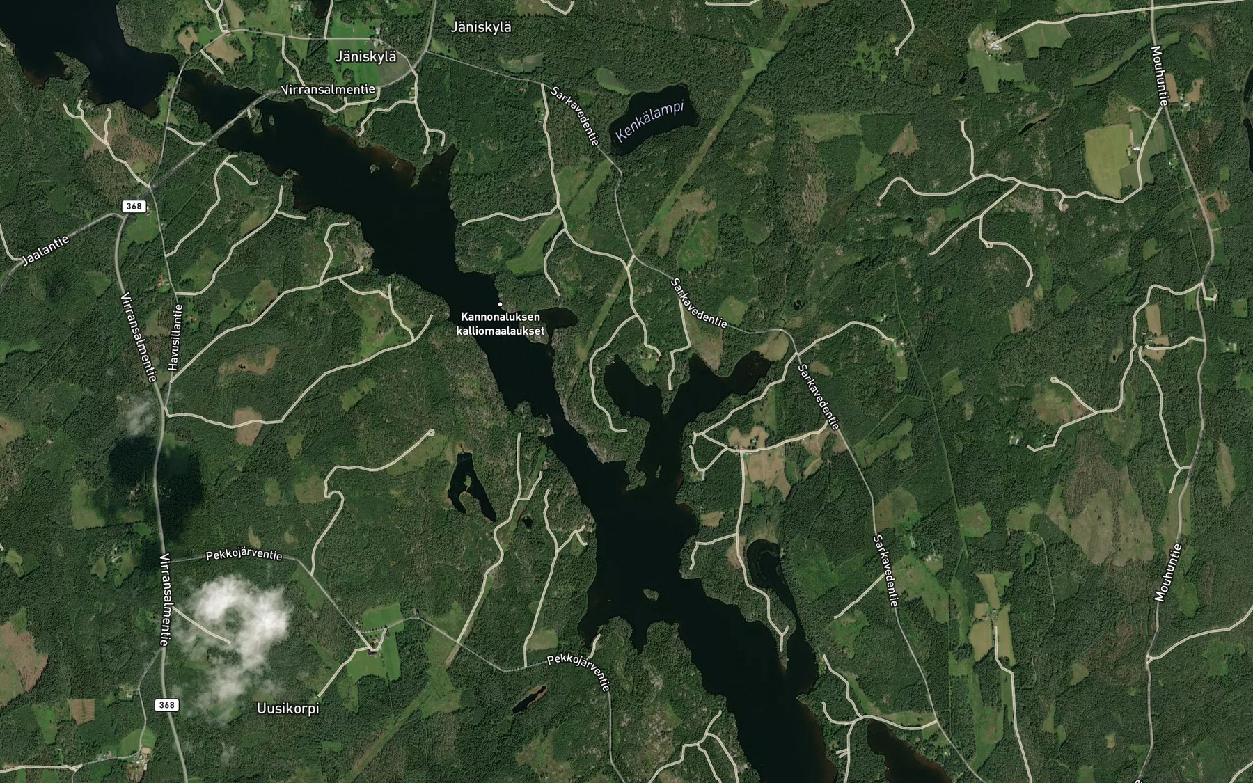 Satellite map of the Taivallahti