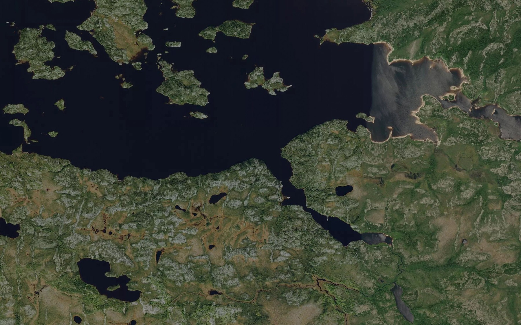 Satellite map of the Baie Chapus