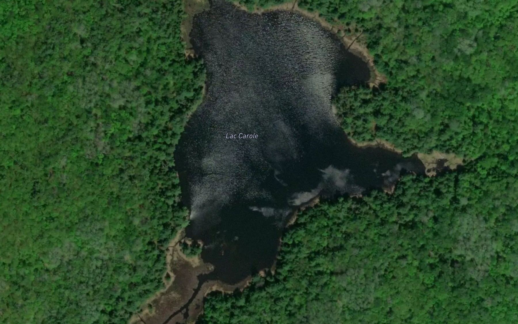 Satellite map of the Lac Carole