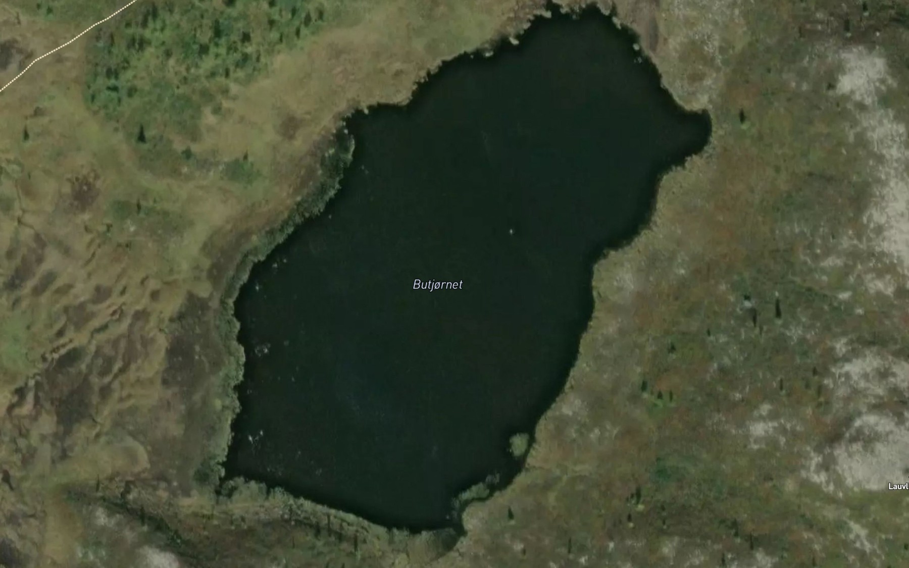 Satellite map of the Butjornet