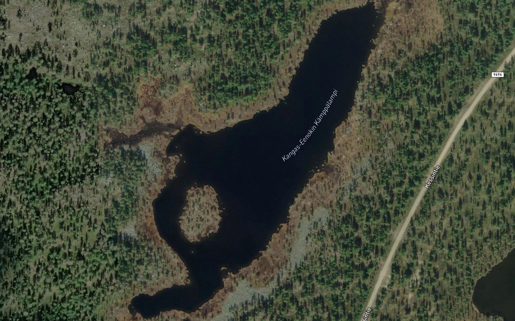 Satellite map of the Kangas-Eenokin Kamppalampi