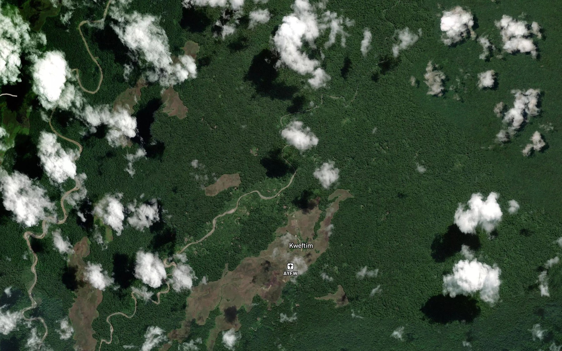 Satellite map of the Kangil Creek