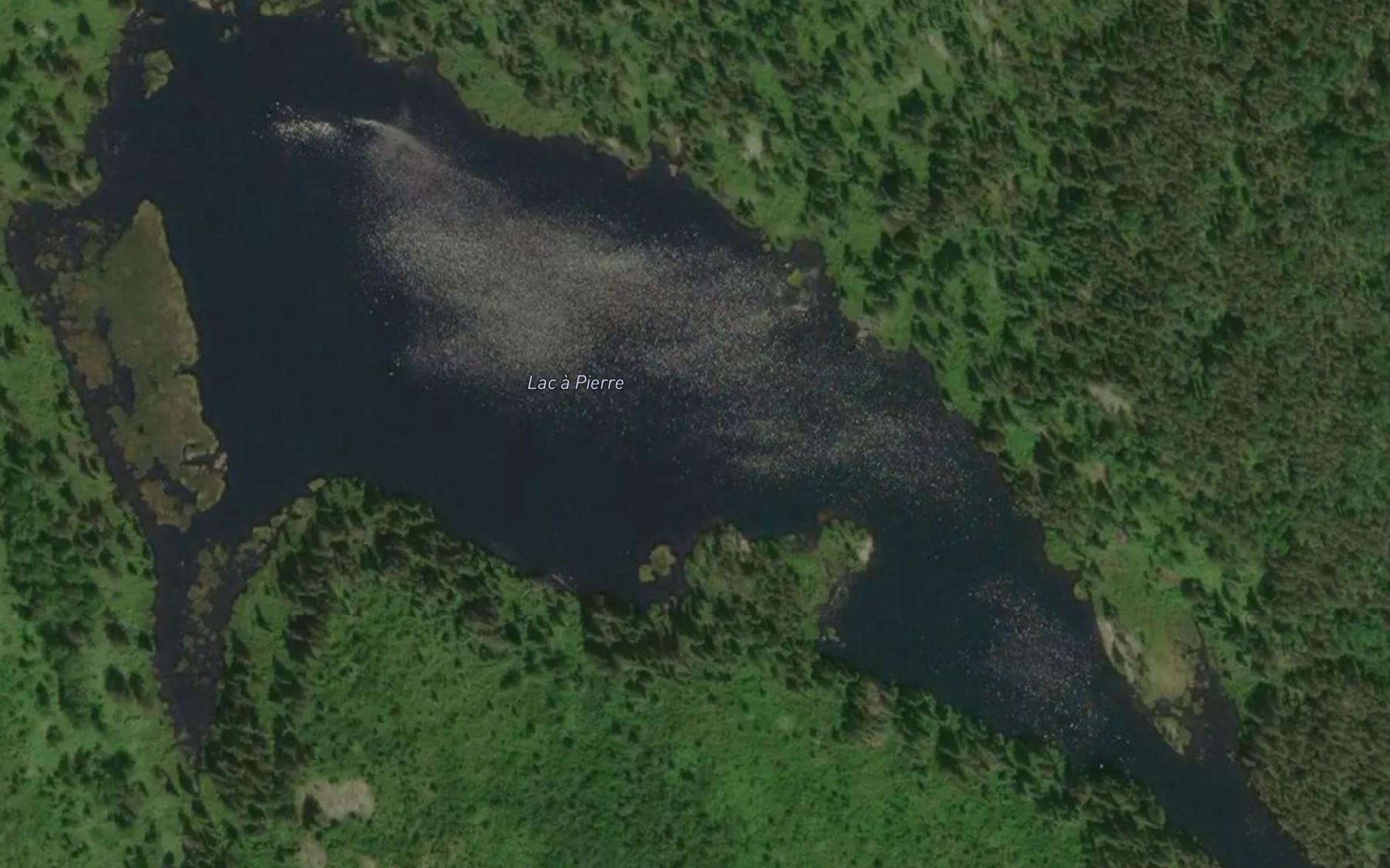Satellite map of the Lac a Pierre