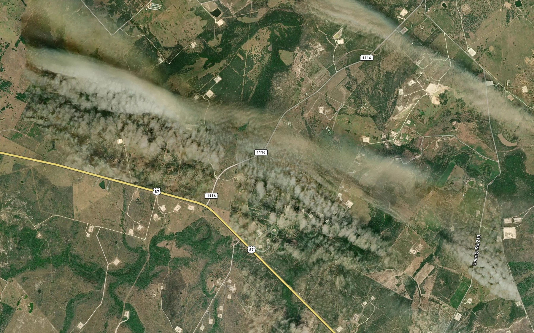 Satellite map of the Seeny Lake