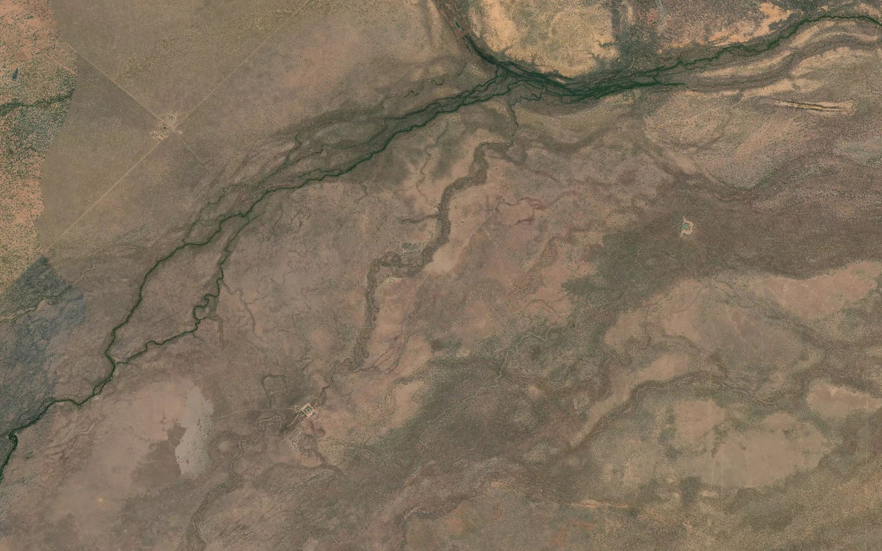 Satellite map of the Bull Creek