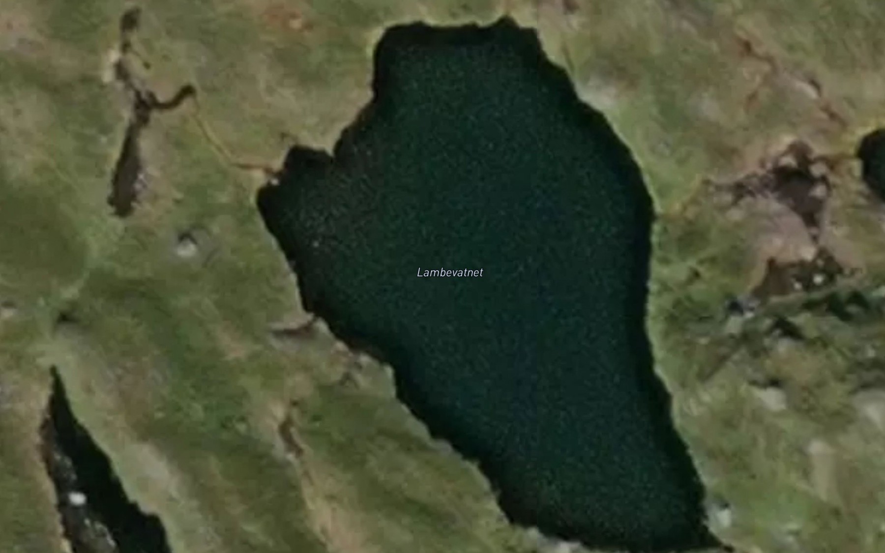 Satellite map of the Lambevatnet