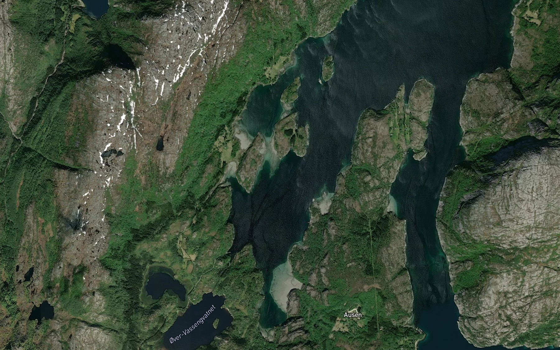 Satellite map of the Strandbukta