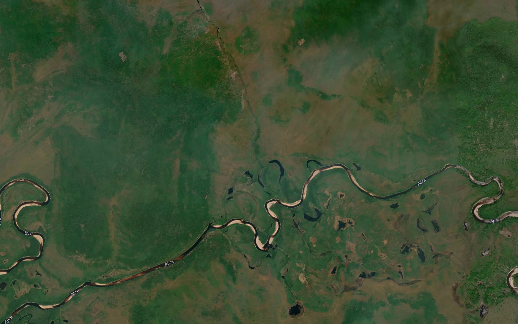 Satellite map of the Odinokiy