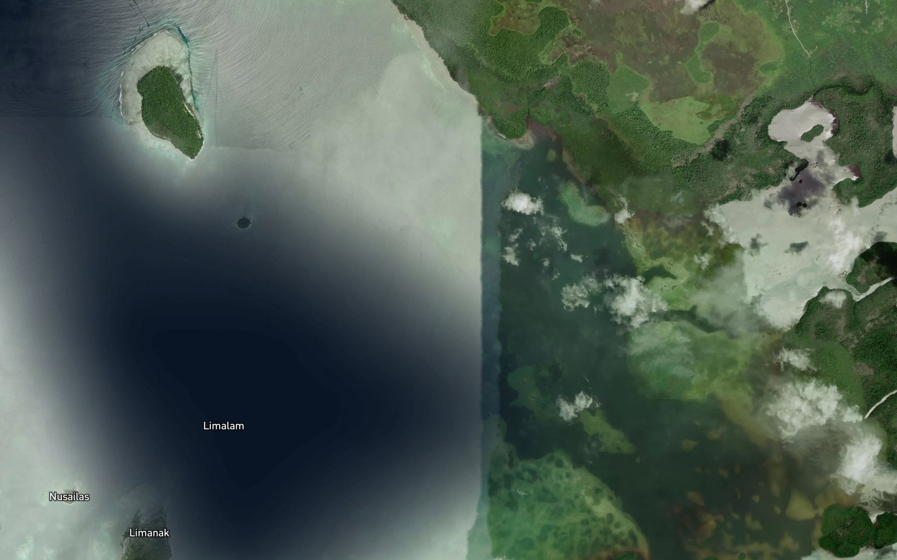 Satellite map of the Balgai Bay