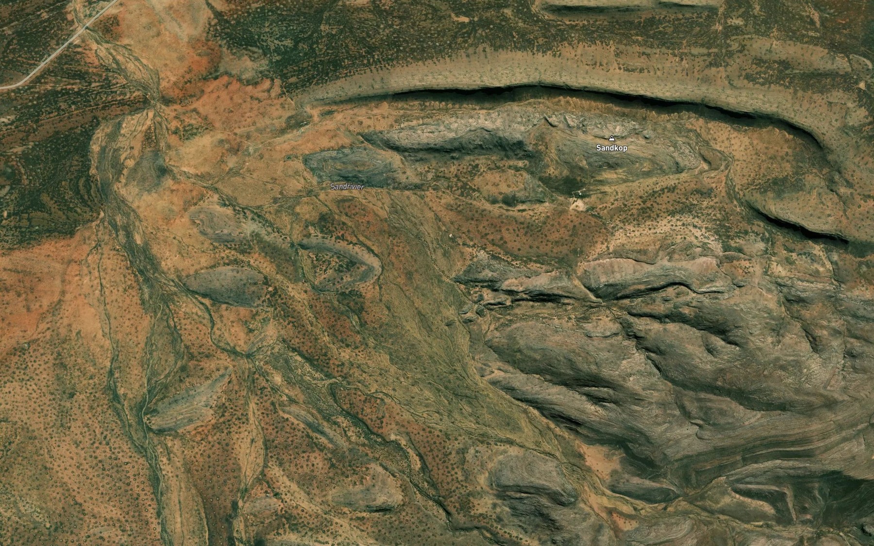 Satellite map of the Wildeperdekloof