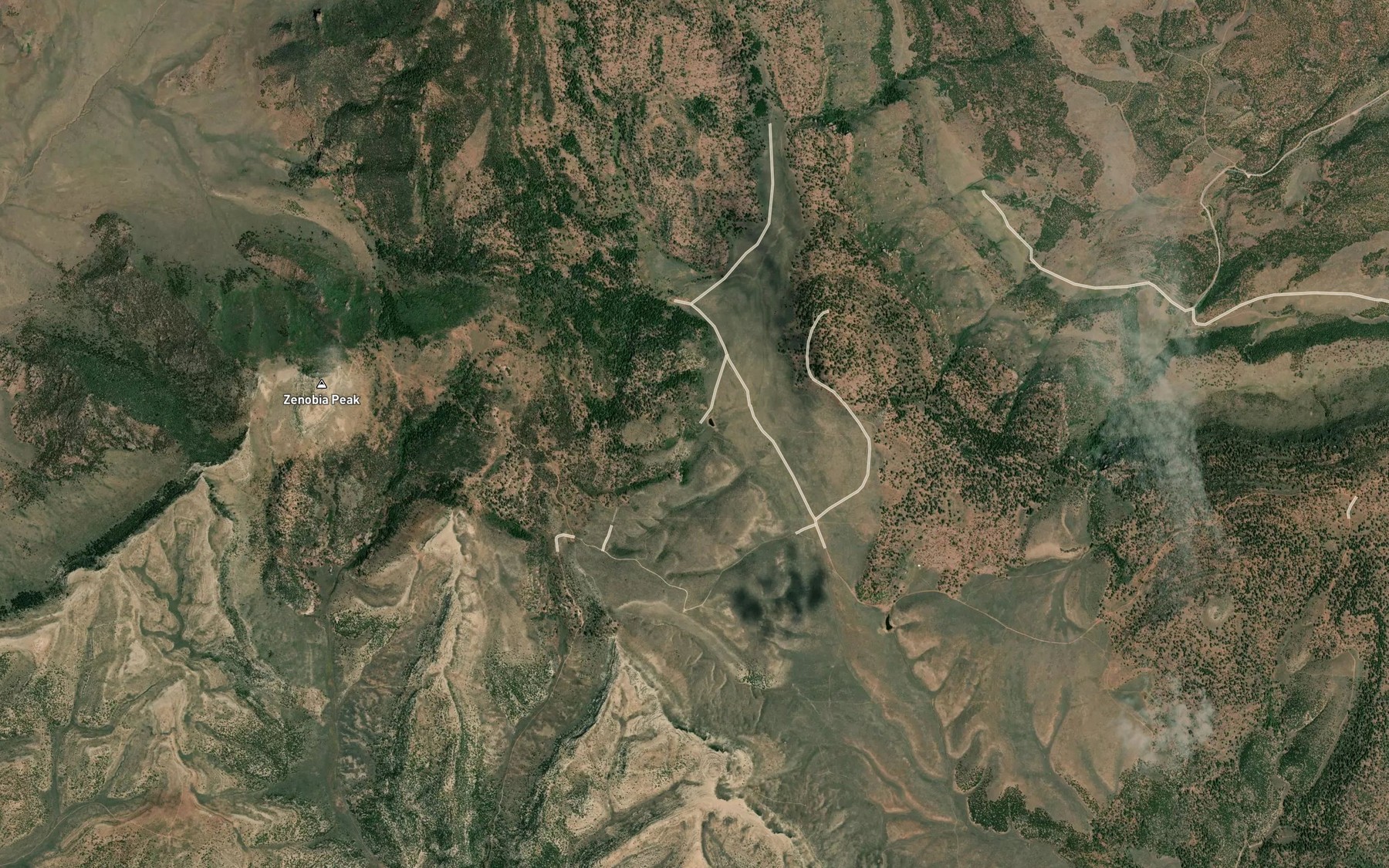 Satellite map of the Five Spring