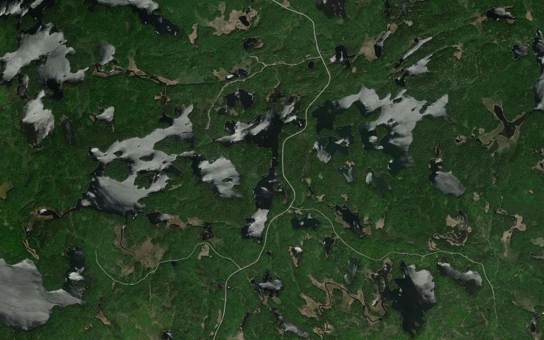 Satellite map of the Katisha Lake