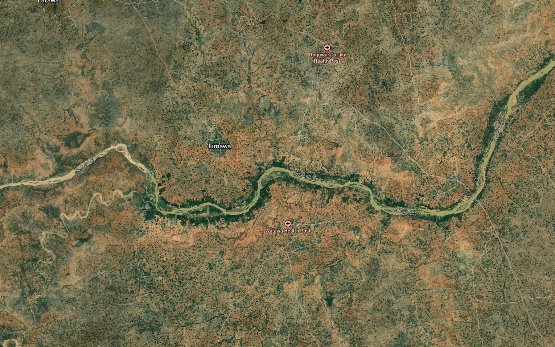 Satellite map of the River Sadakoji