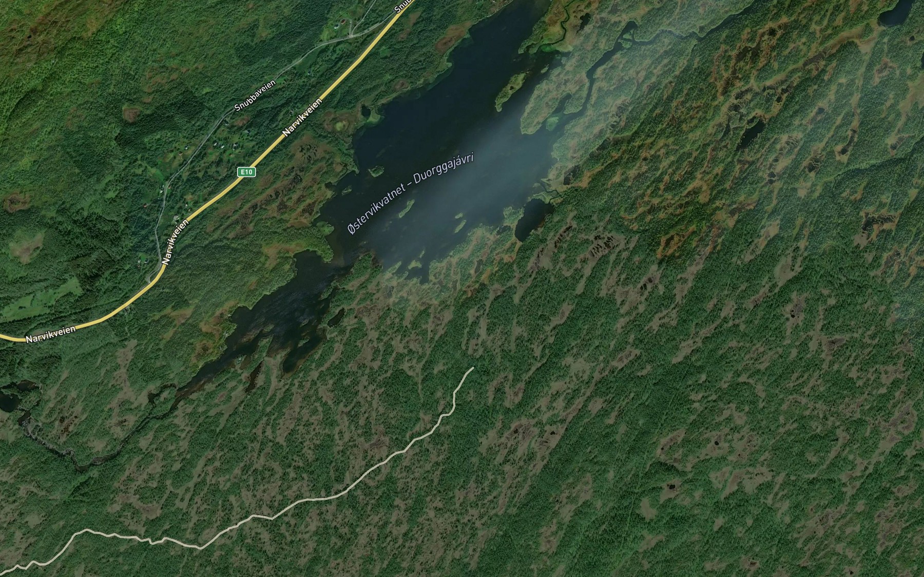 Satellite map of the Coskajohka