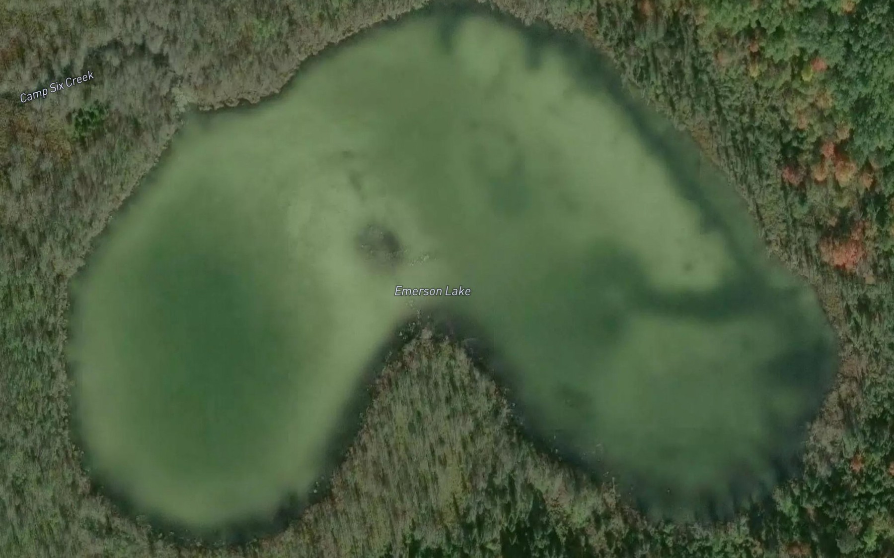 Satellite map of the Emerson Lake