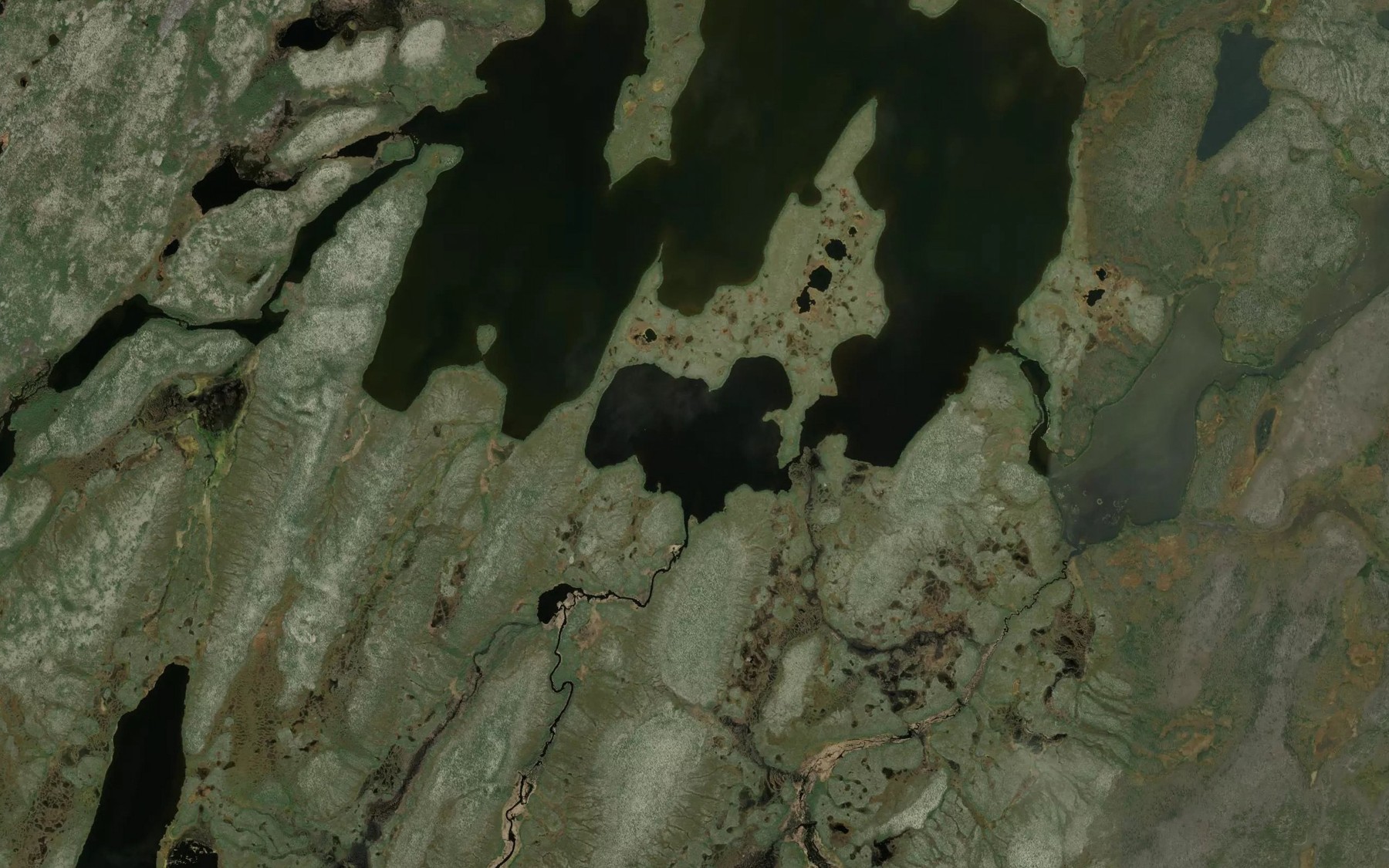 Satellite map of the Winters Bay