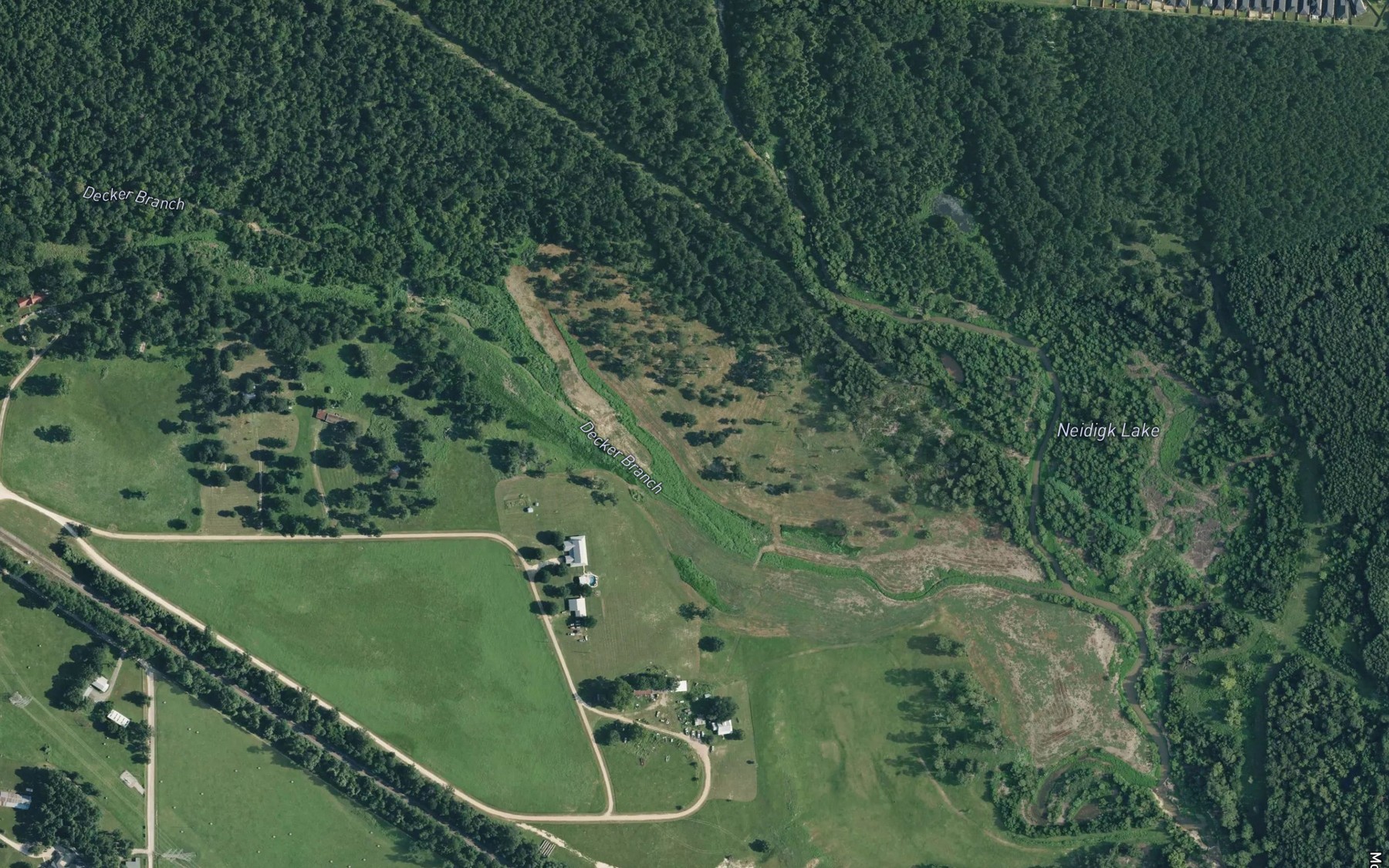 Satellite map of the Neidigk Lake