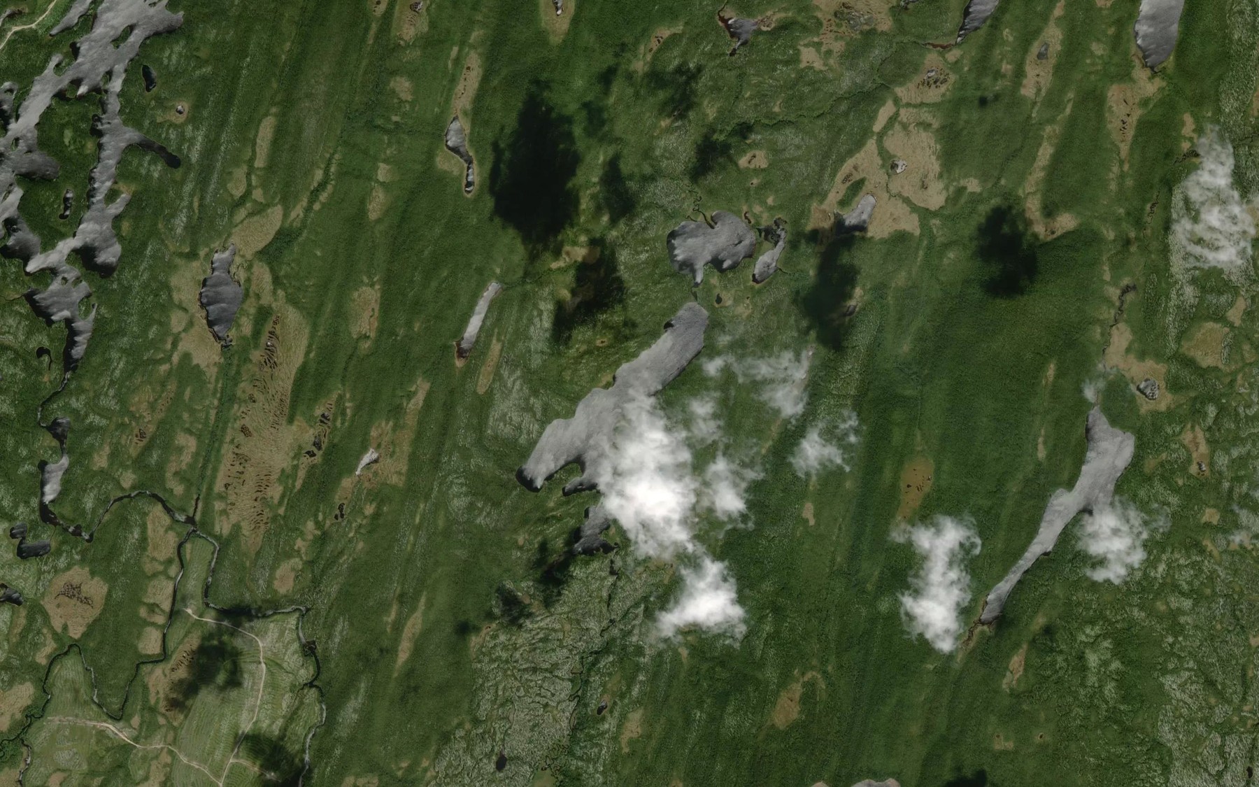Satellite map of the Lac Alcide