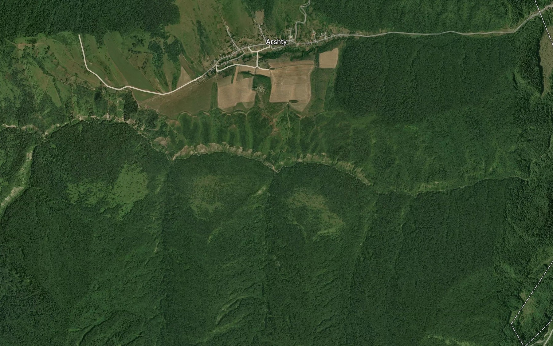Satellite map of the Chugunka