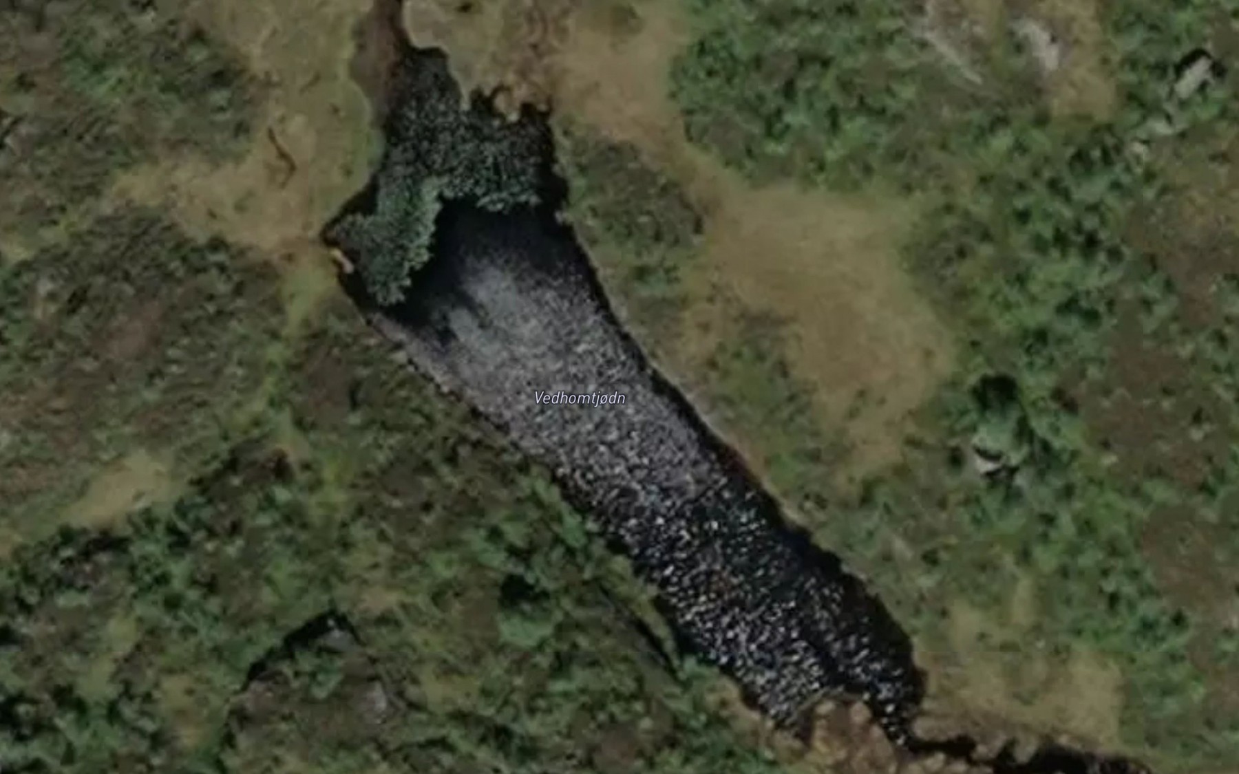 Satellite map of the Vedhomtjodn