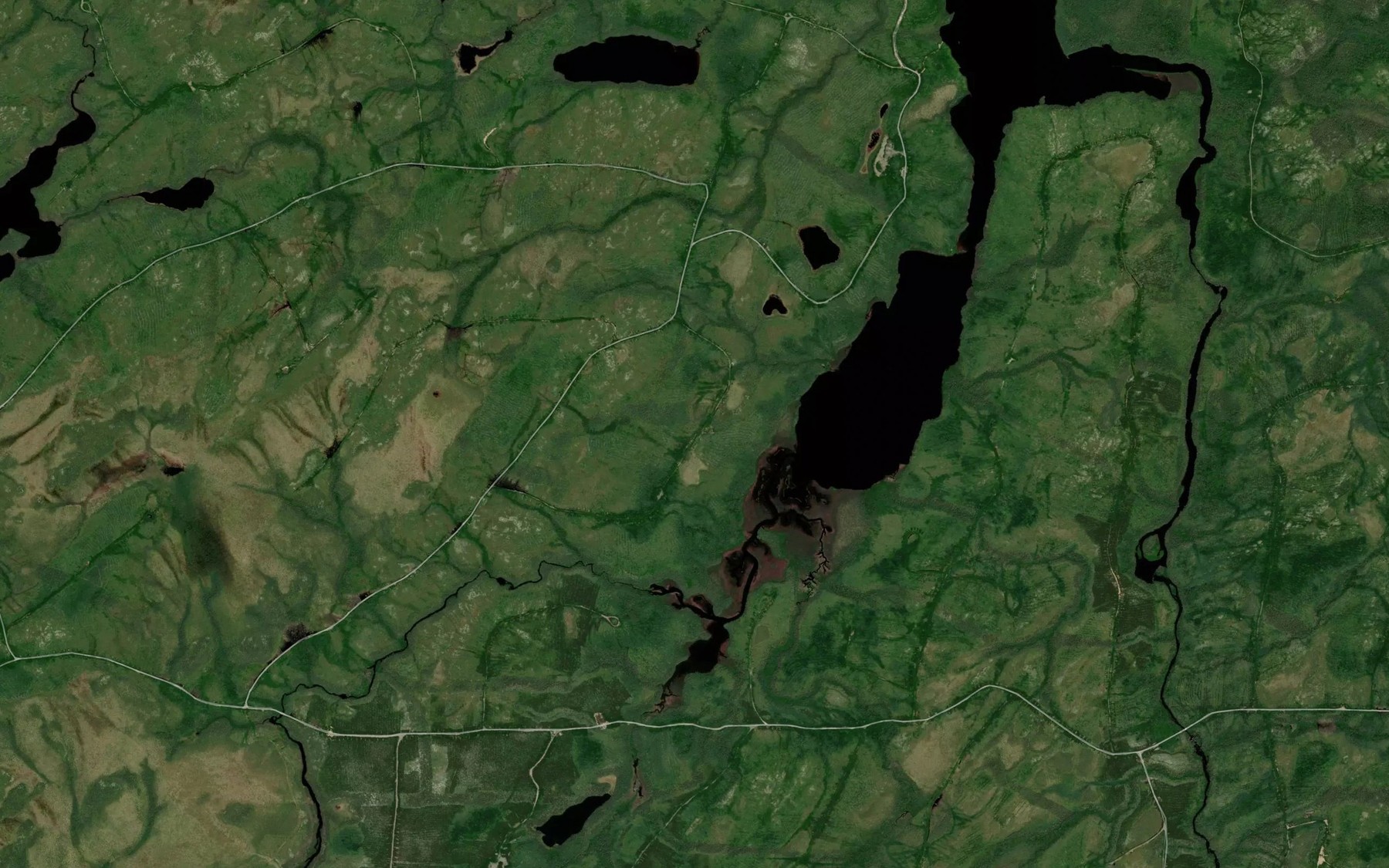 Satellite map of the Ruisseau Rouge