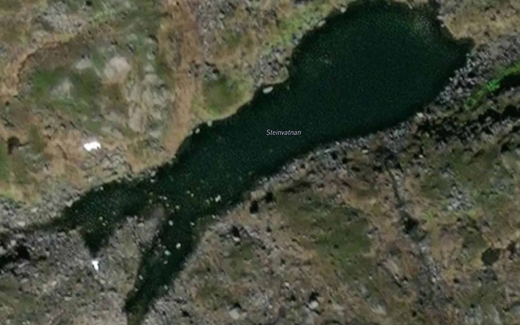 Satellite map of the Steinvatnan
