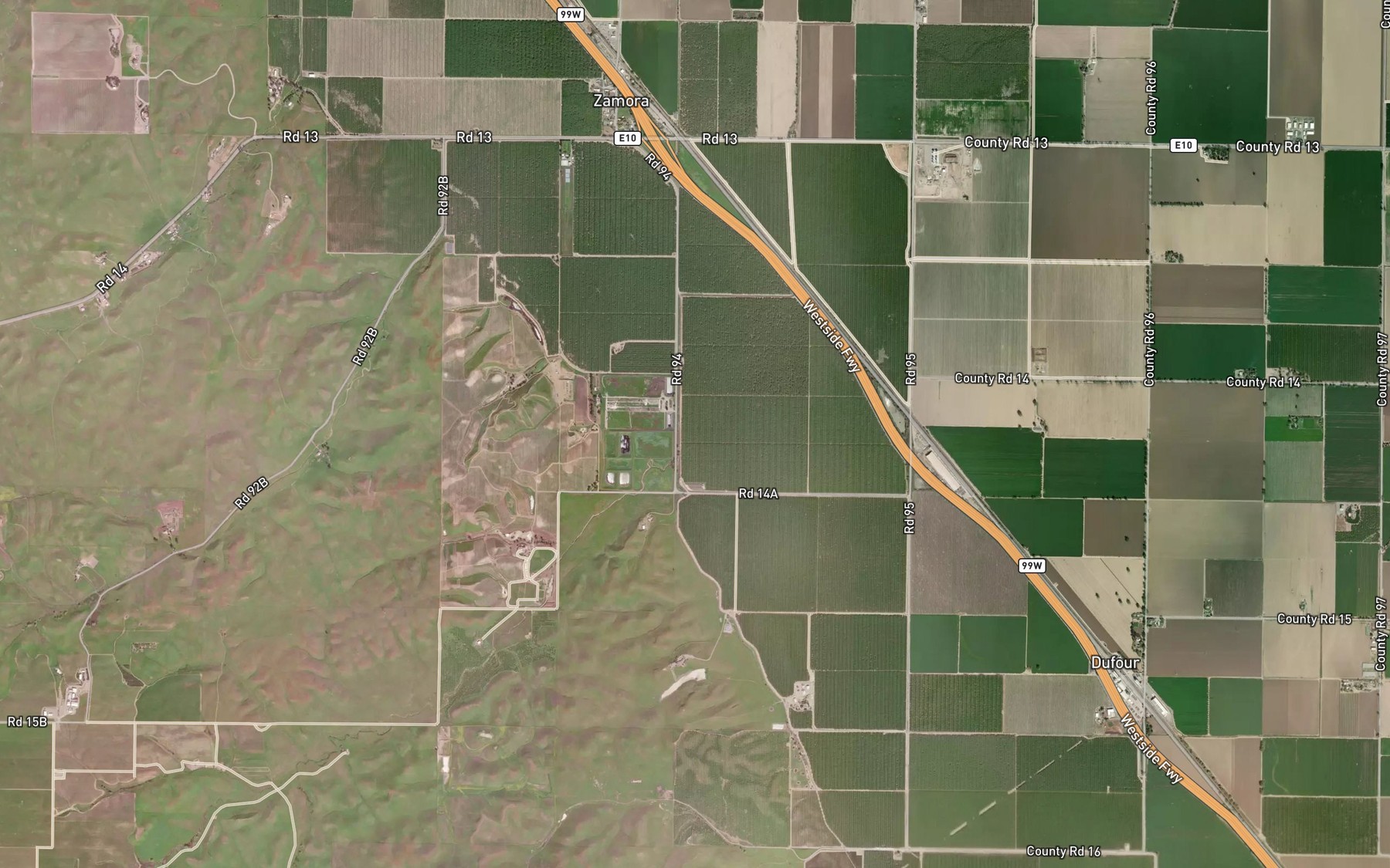 Satellite map of the Smith Creek