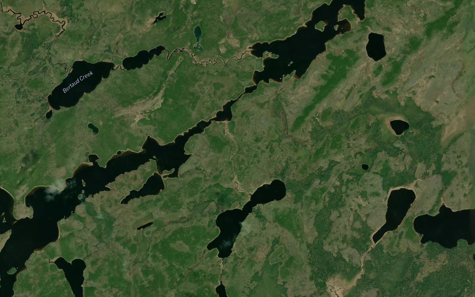 Satellite map of the Bertaud Creek