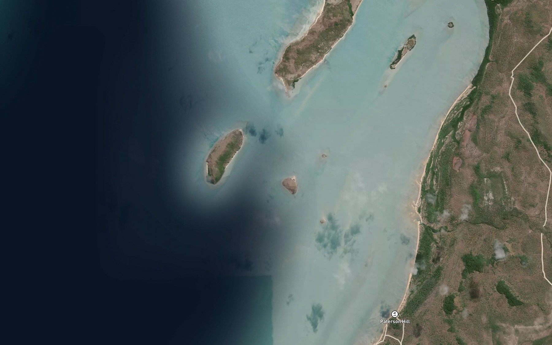 Satellite map of the Simpson Bay