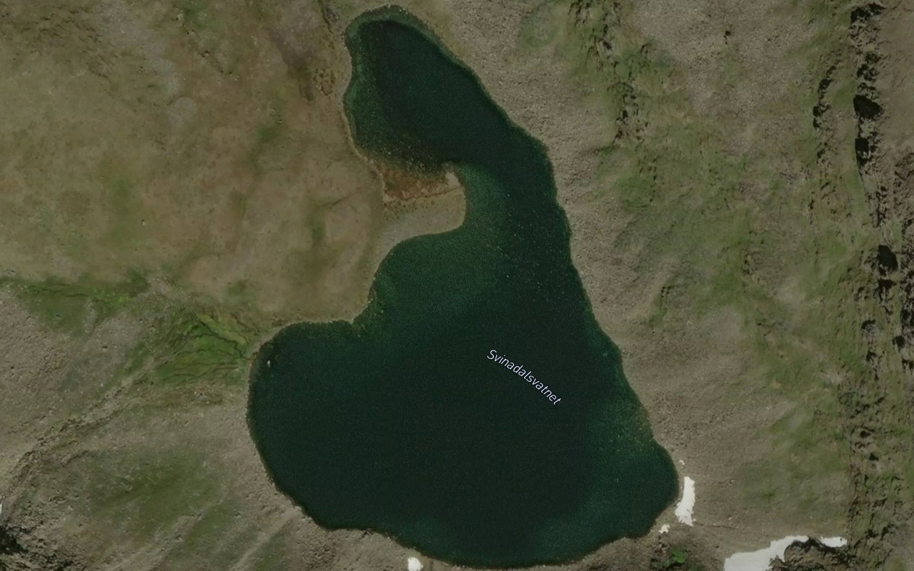Satellite map of the Svinadalsvatnet