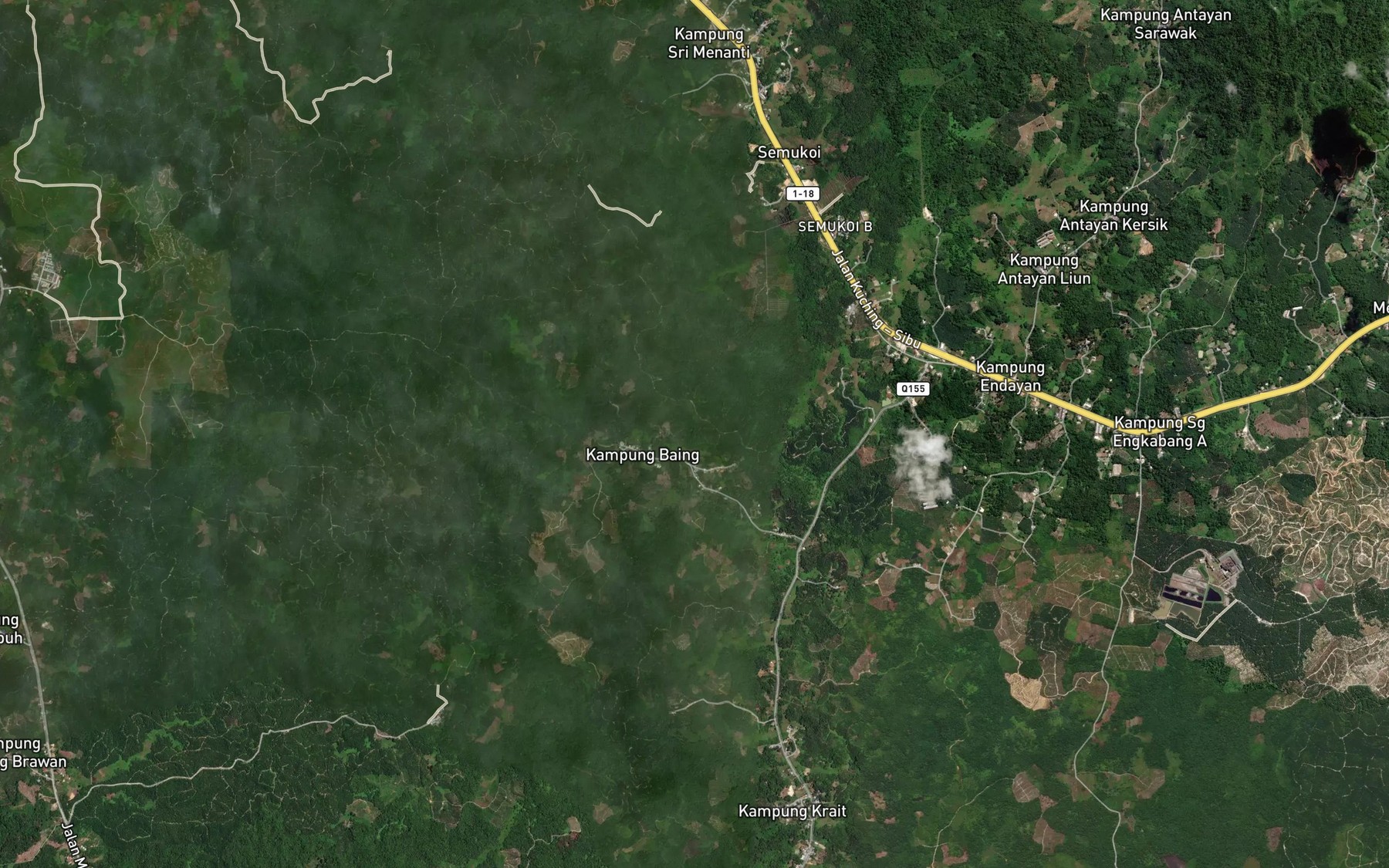 Satellite map of the Sungai Empayong