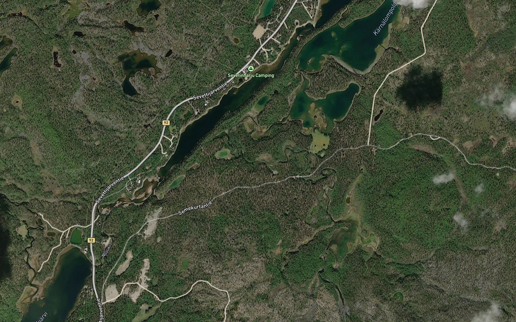 Satellite map of the Coolmasjuuha