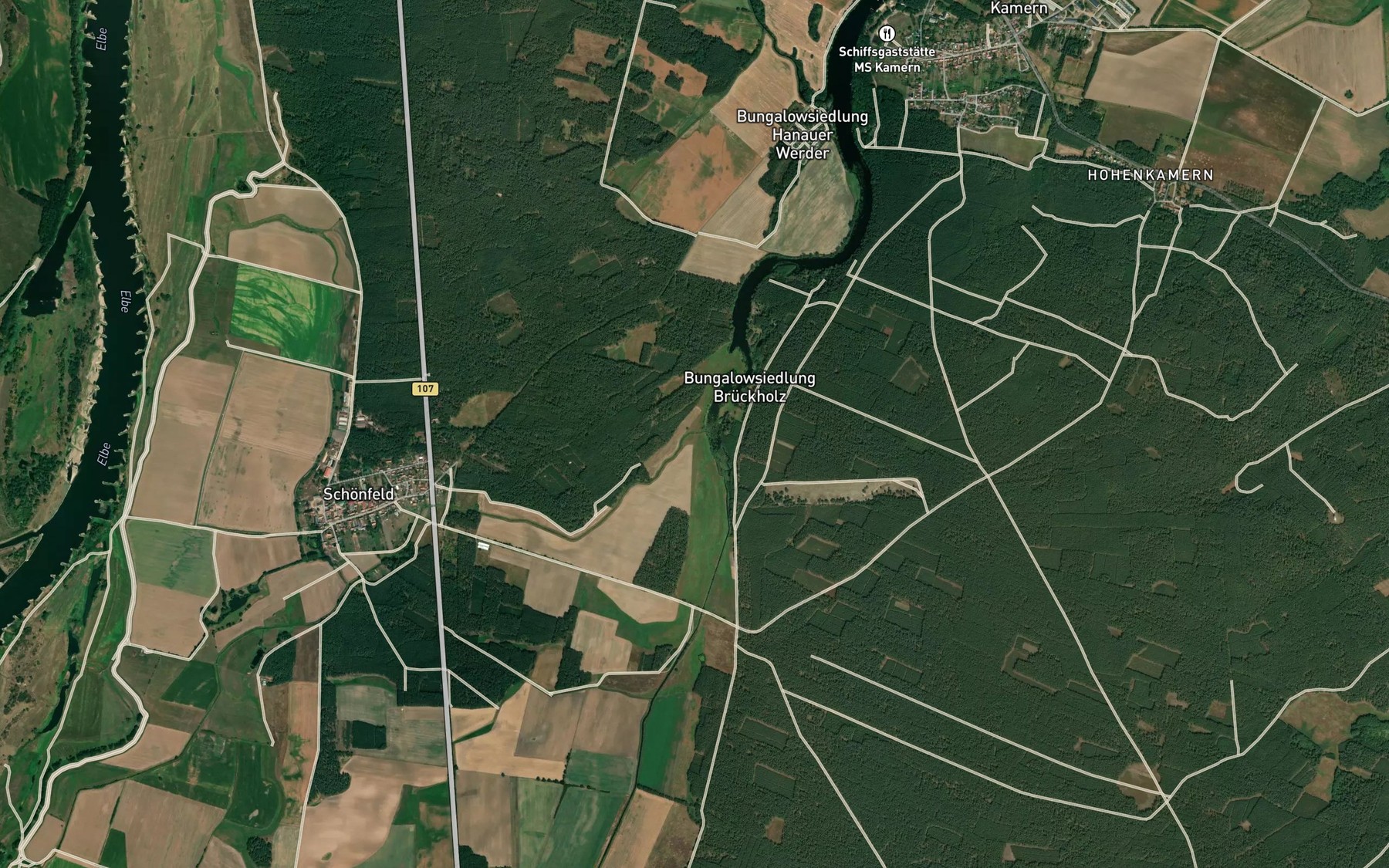 Satellite map of the Weidengraben