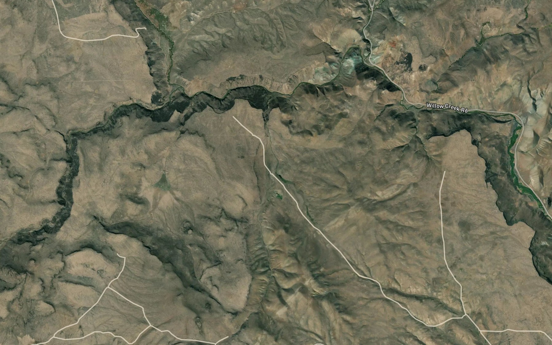 Satellite map of the Davis Reservoir Three