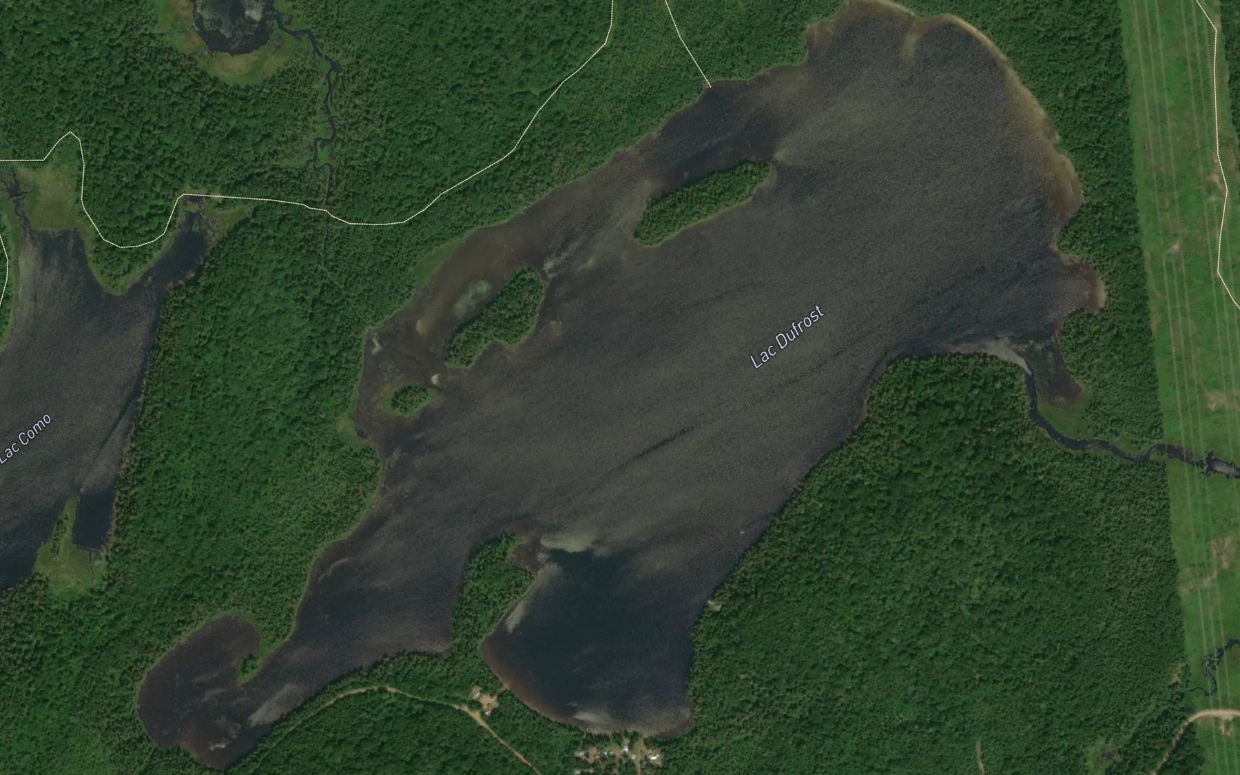 Satellite map of the Lac Dufrost