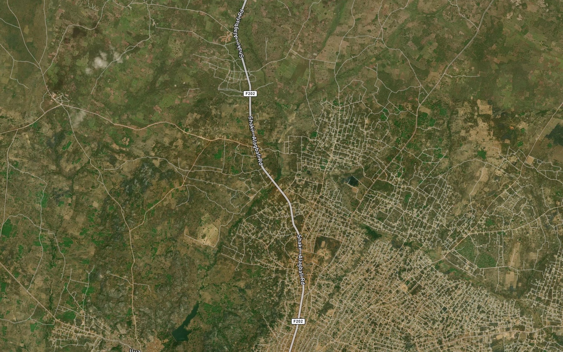 Satellite map of the River Abojupon