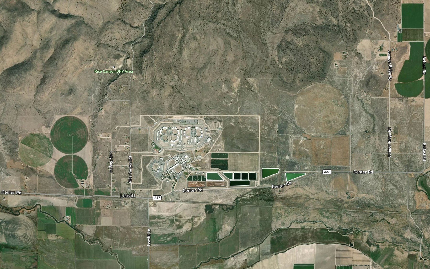 Satellite map of the Off Stream Reservoir