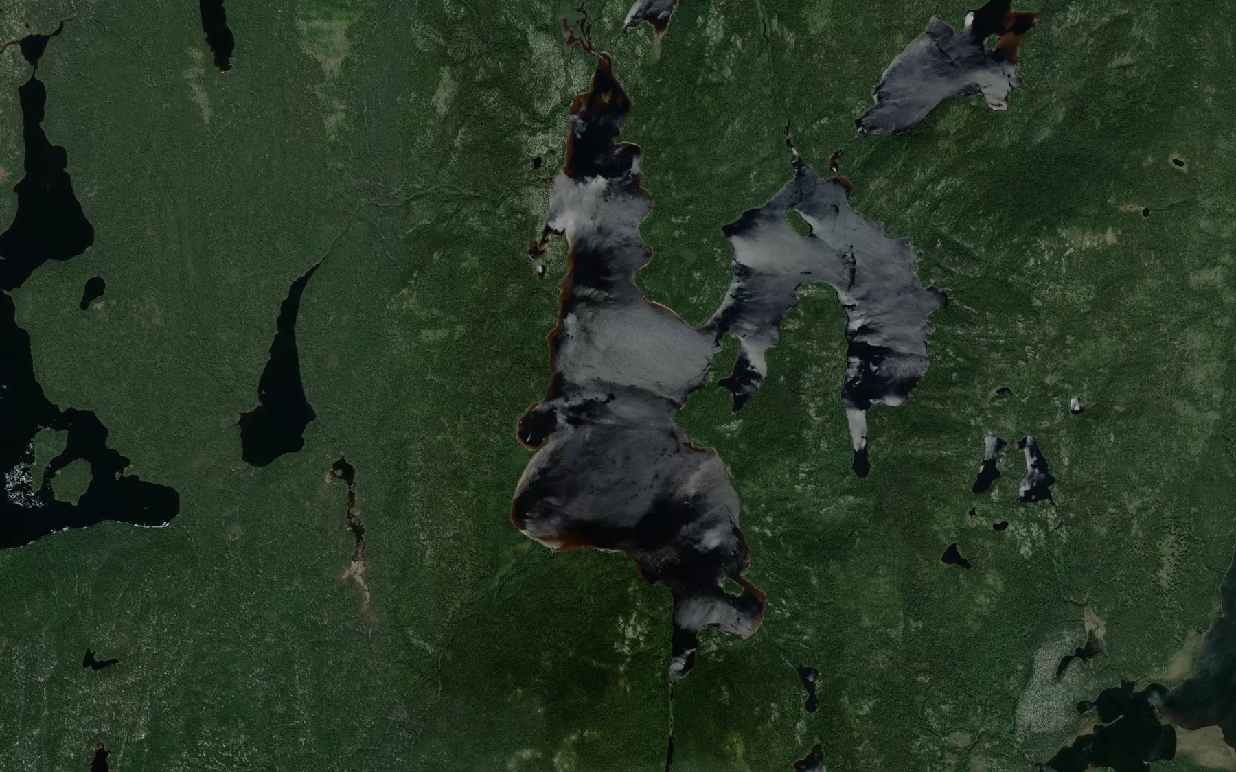 Satellite map of the Lac Goddue