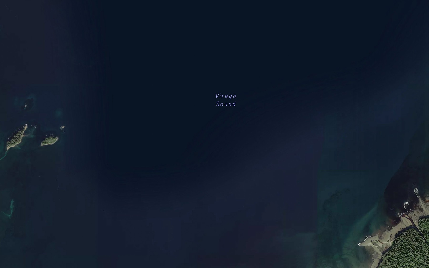 Satellite map of the Smyth Passage