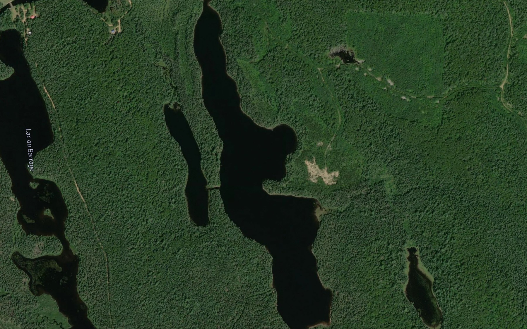 Satellite map of the Lac Kamitaskokamak
