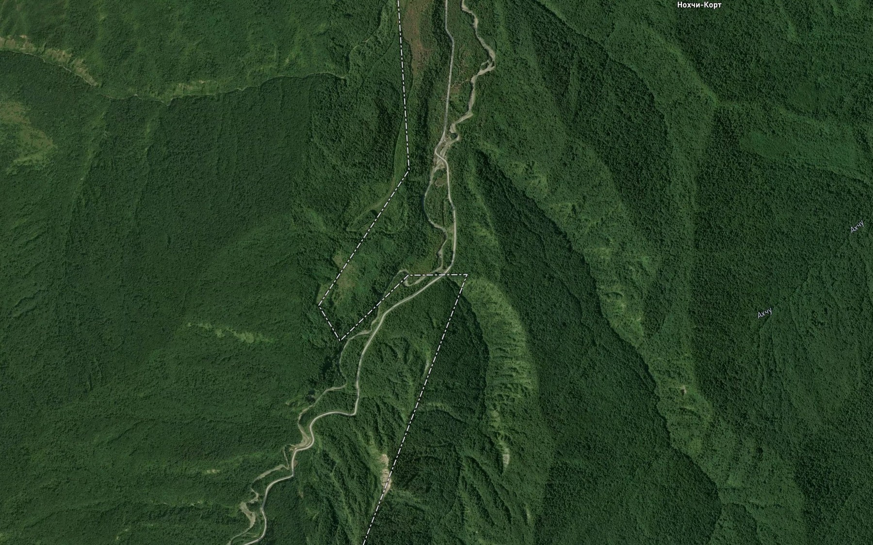 Satellite map of the Shondrik