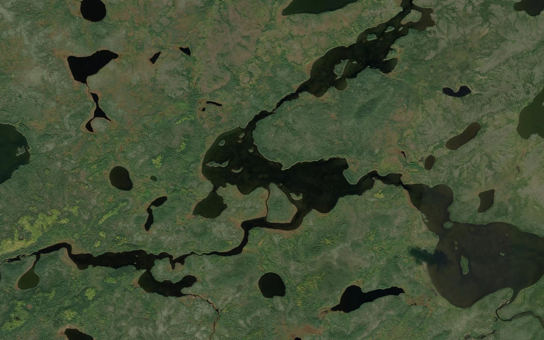 Satellite map of the Sellen Lake