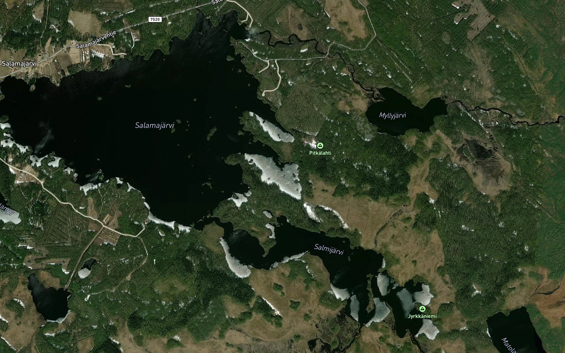 Satellite map of the Paskolahti