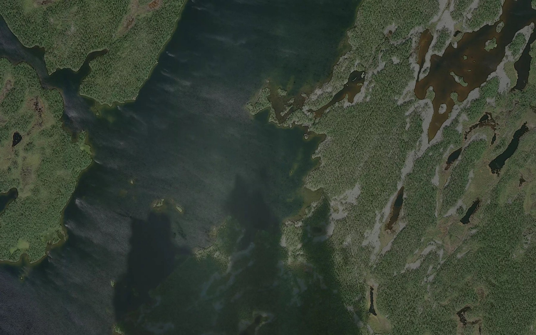 Satellite map of the Kivitaipaleenlahti