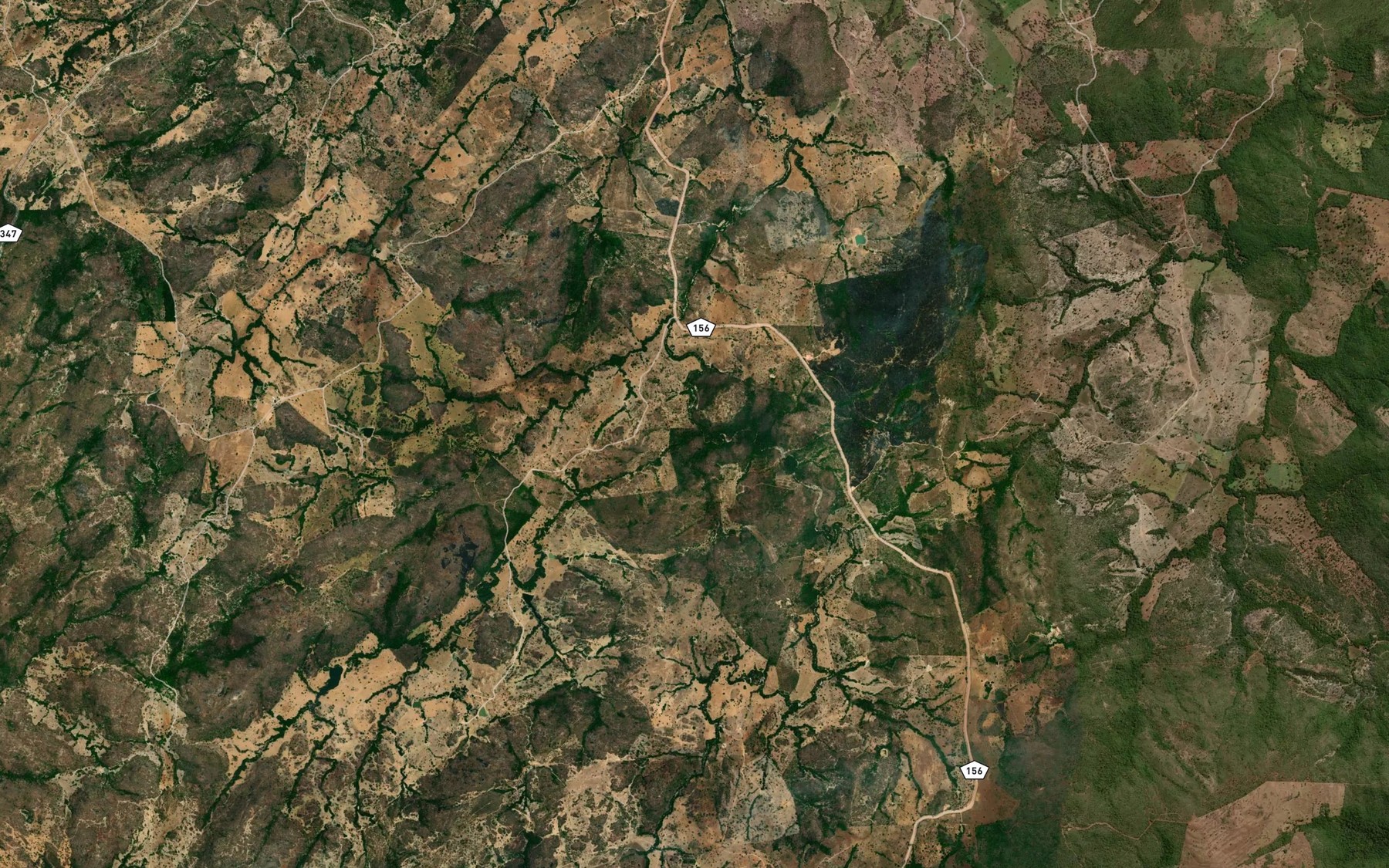 Satellite map of the Corrego Lajeado