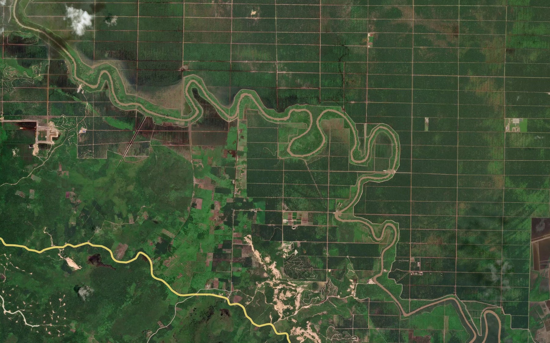 Satellite map of the Sungai Pinang