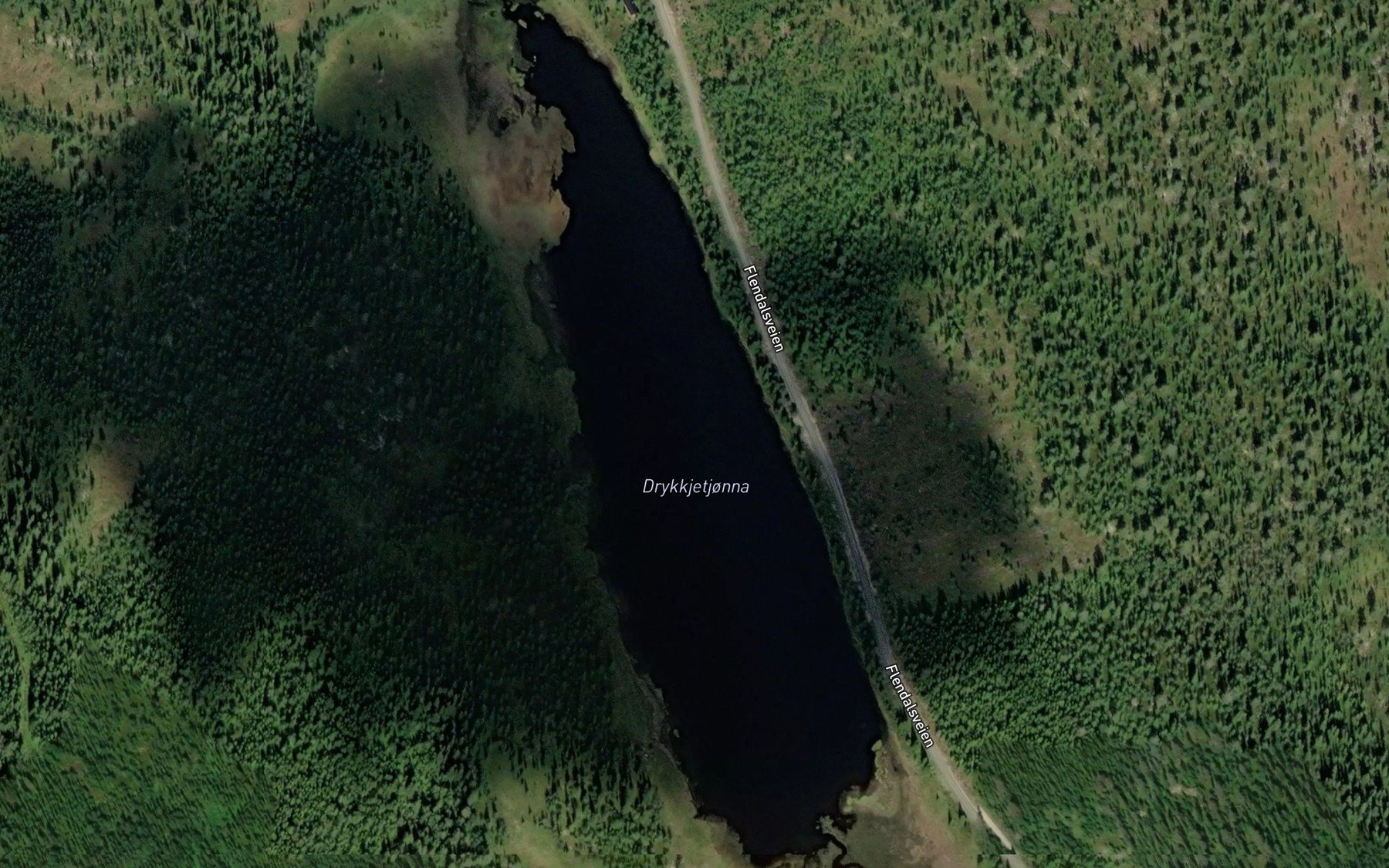 Satellite map of the Drykkjevatnet