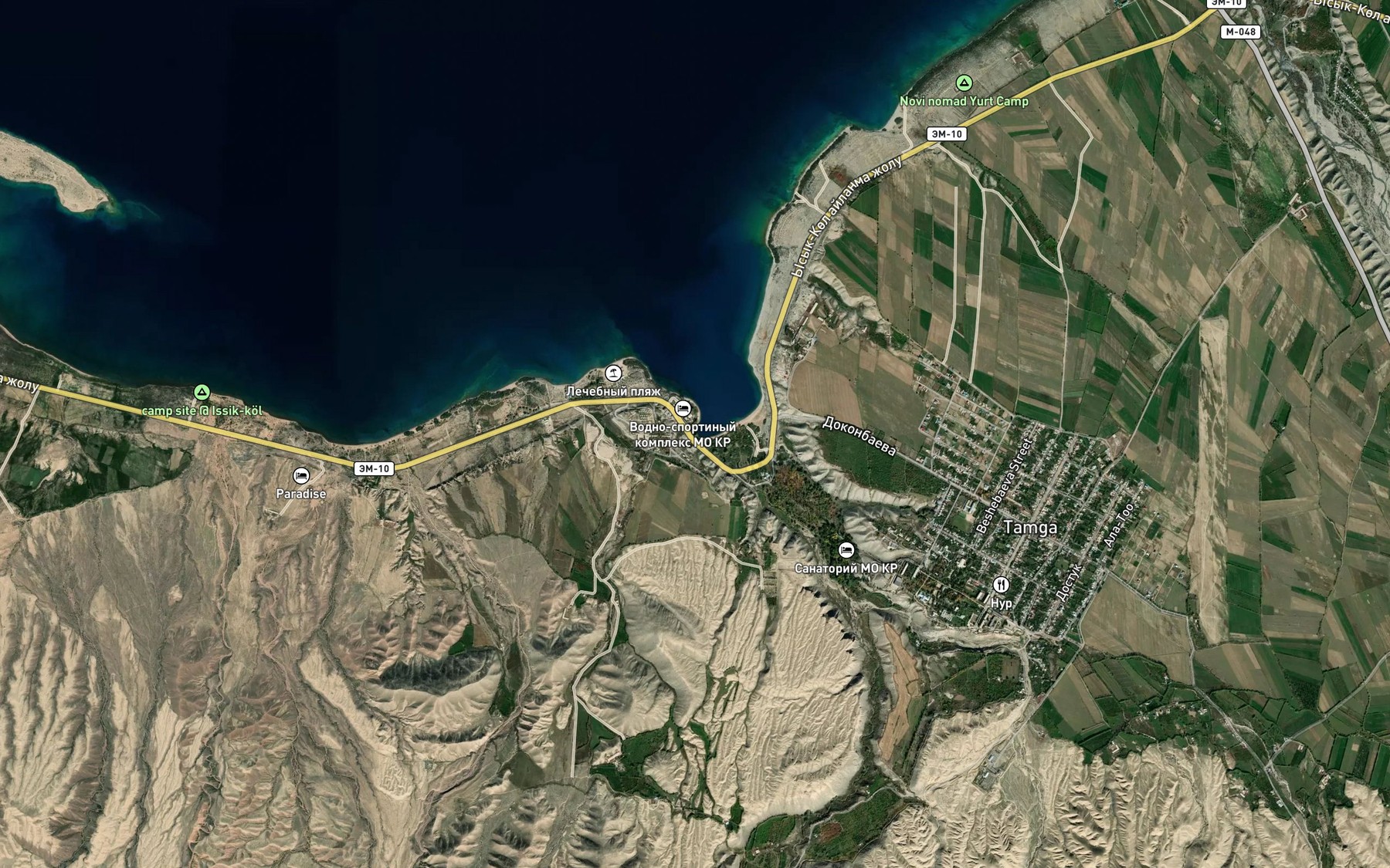 Satellite map of the Tamga